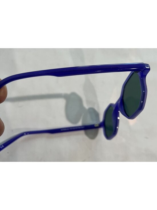 ANDY WOLF Alfons Octagon Frame Sunglasses in Blue